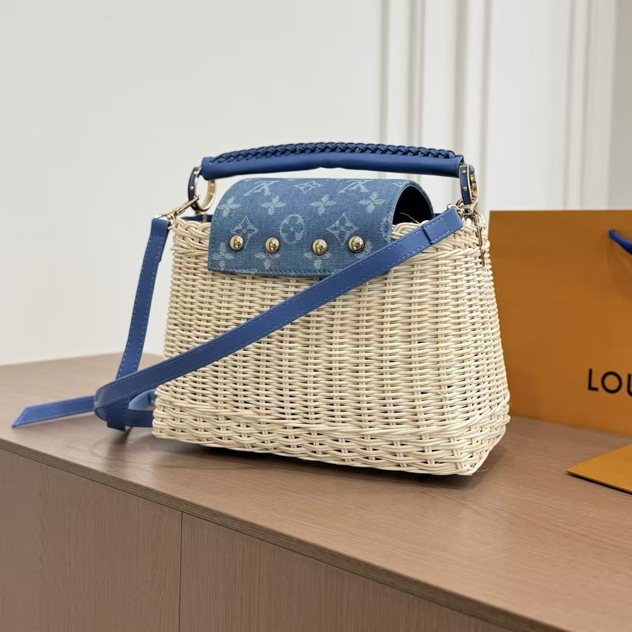 LV ウーブンラタン ハンドバッグ【50％割引+送料無料】