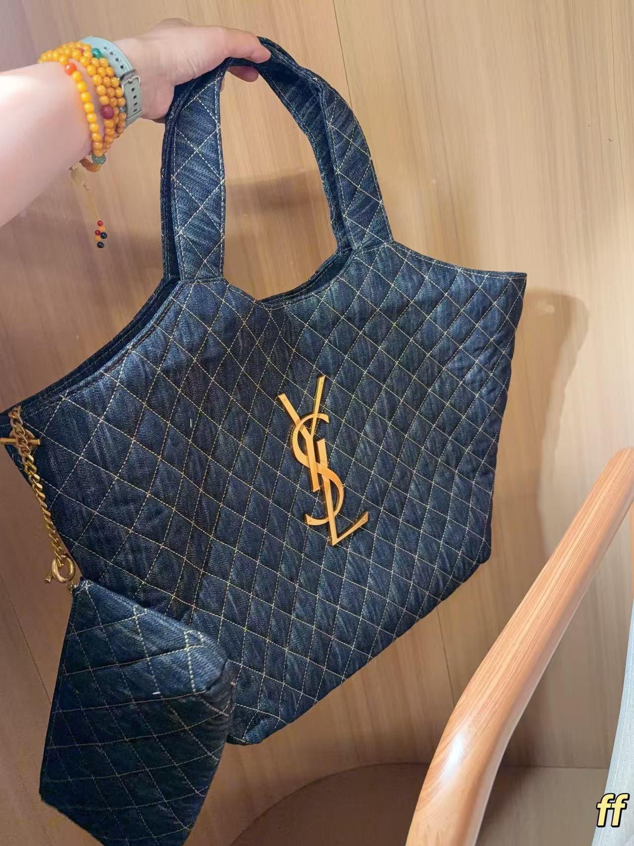 YSLデニムショッピングバッグ【50％割引+送料無料】