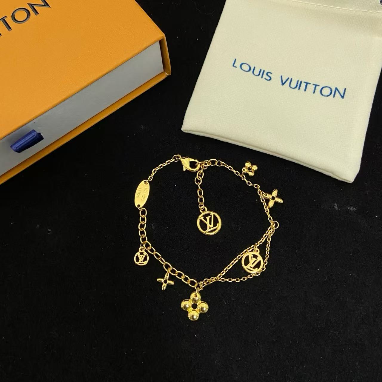 LV クローバー ブレスレット＆ネックレス 2点セット【50％割引+送料無料】