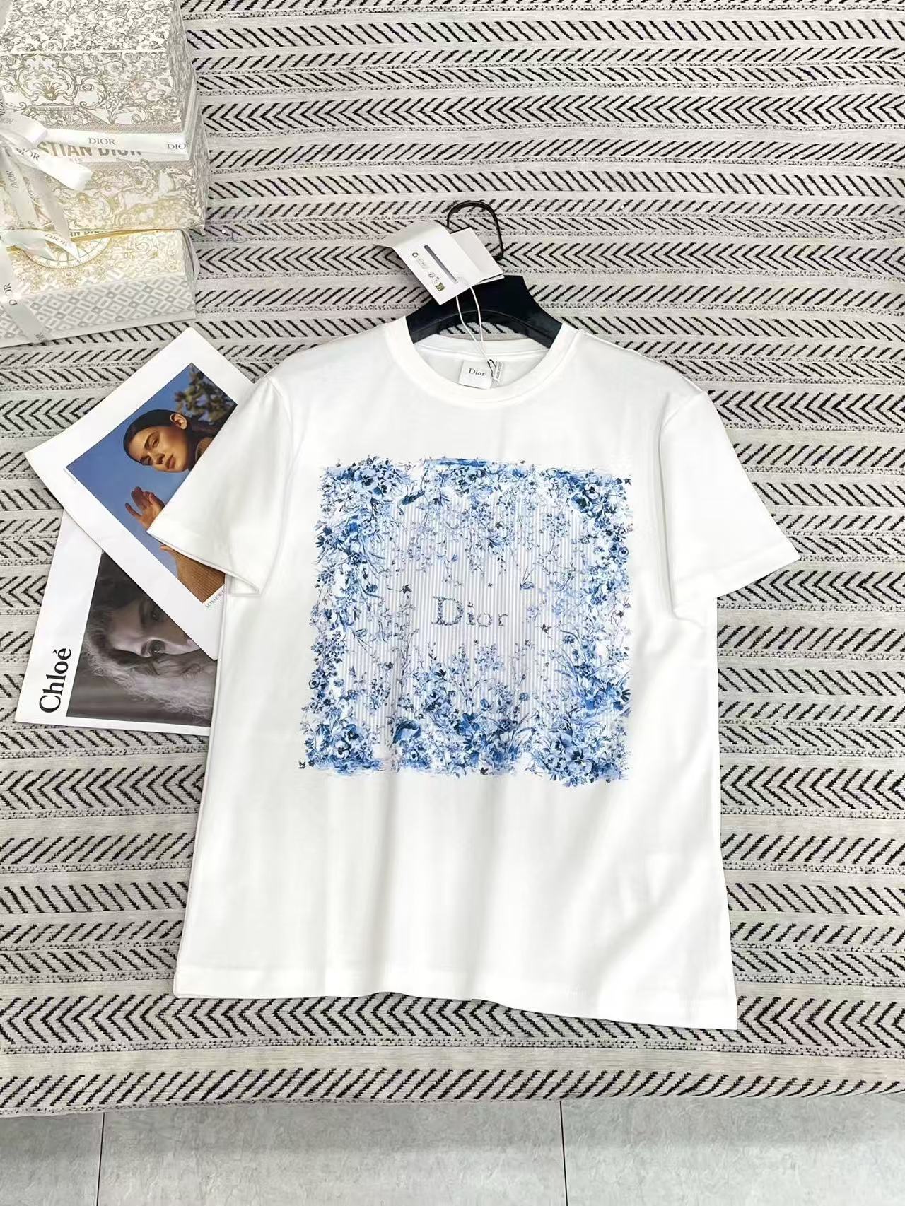 DIOR プリントTシャツ【50％割引+送料無料】