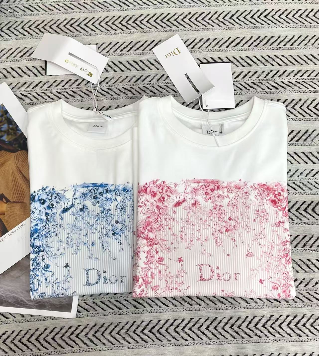 DIOR プリントTシャツ【50％割引+送料無料】