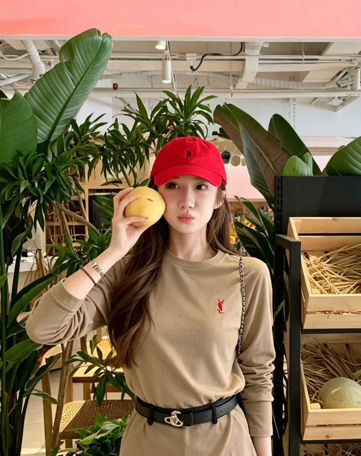 YSL刺繍ロゴ入り長袖Tシャツ【50％割引+送料無料】