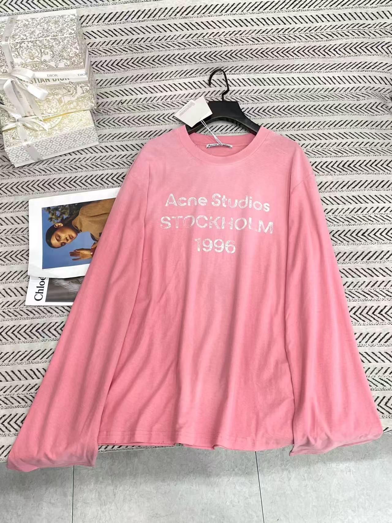 Acne Studios長袖レターTシャツ【50％割引+送料無料】