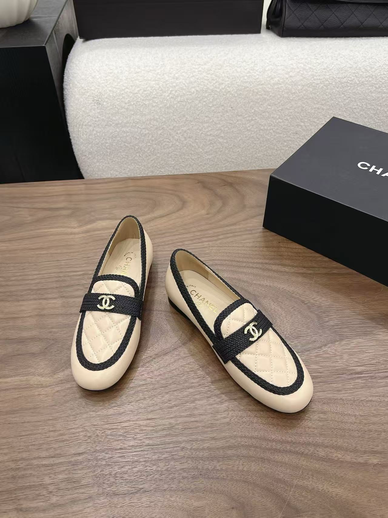 CHANE1 高品質ダブルCラムスキンローファー【50％割引+送料無料】