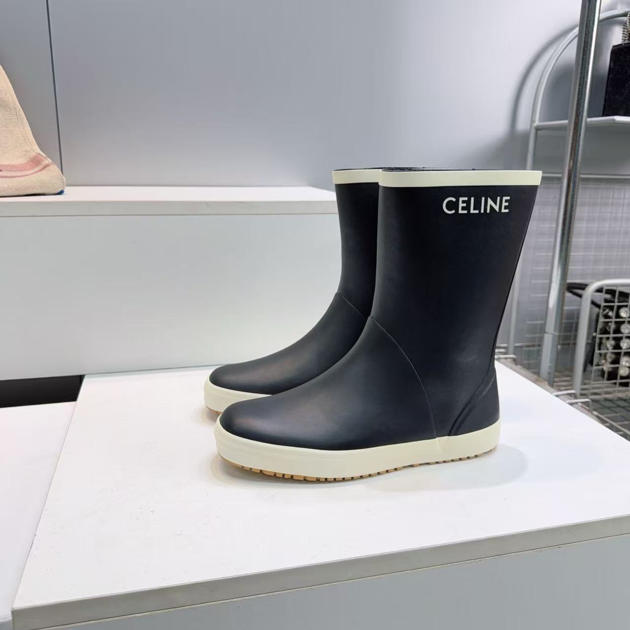 CEL1NE 高品質シンプルレインブーツ【50％割引+送料無料】