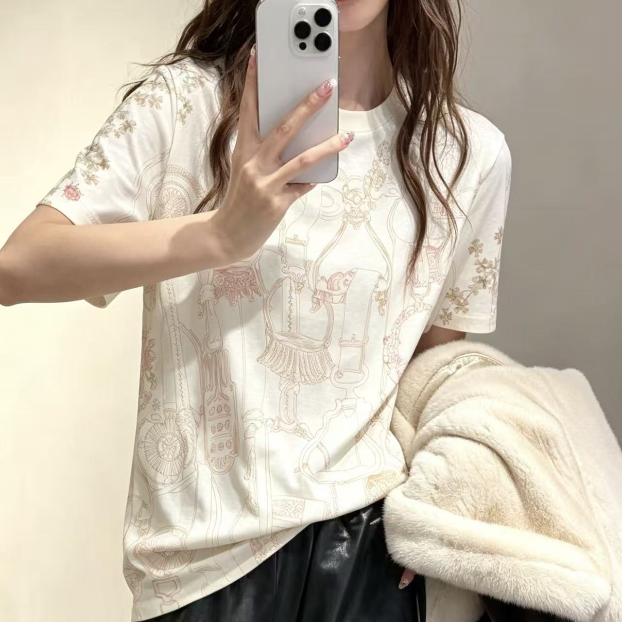 HERME5 プリントTシャツ【50％割引+送料無料】