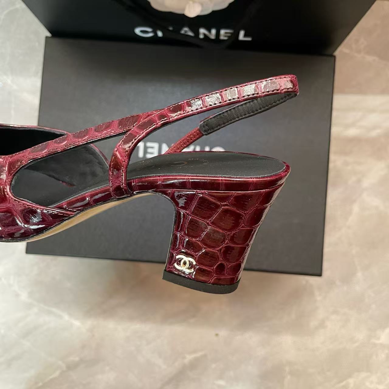 CHANE1 高品質クロコダイルレザーハイヒール【50％割引+送料無料】