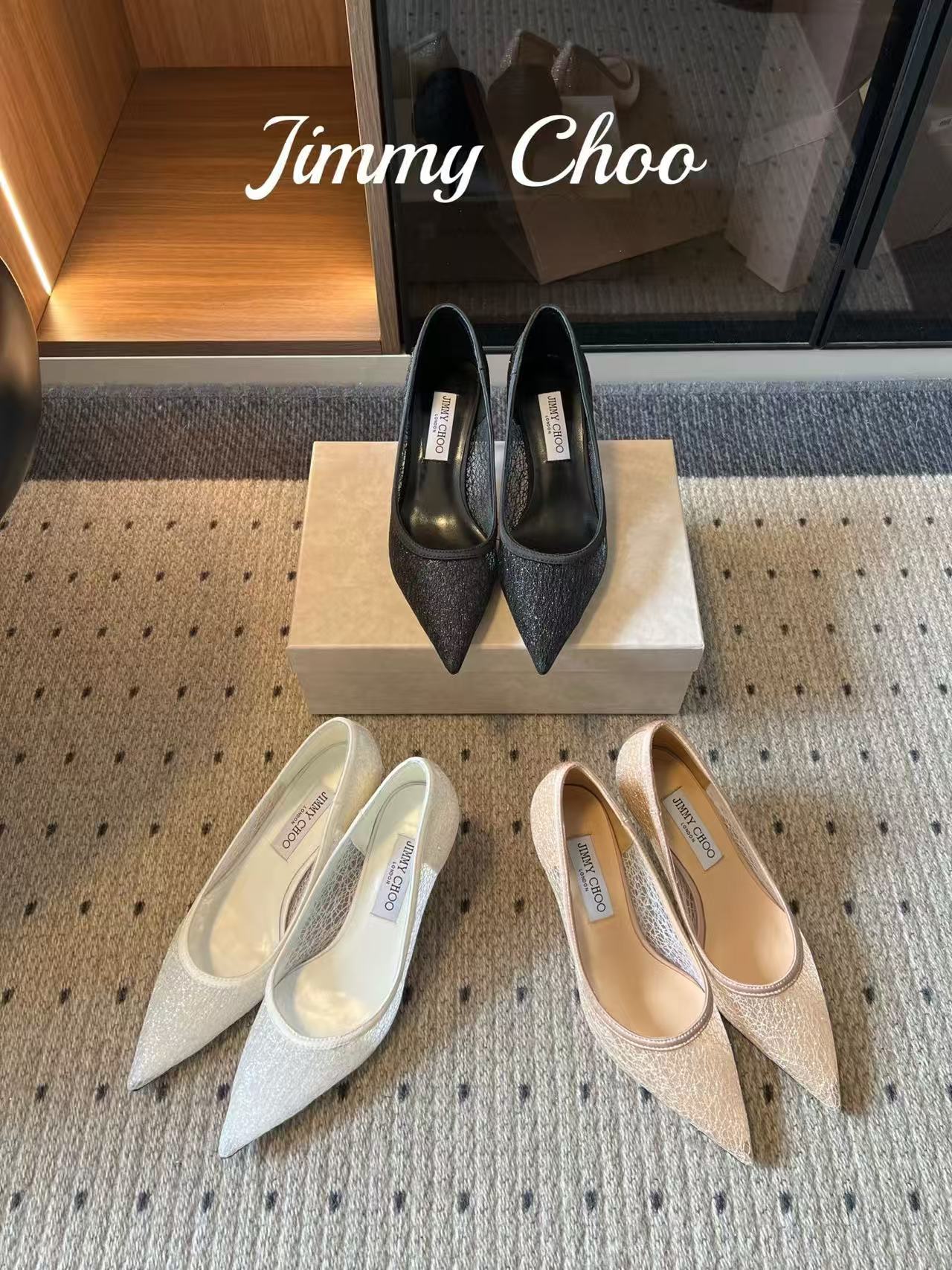 jimmycho0 高品質のポインテッドトゥハイヒール【50％割引+送料無料】
