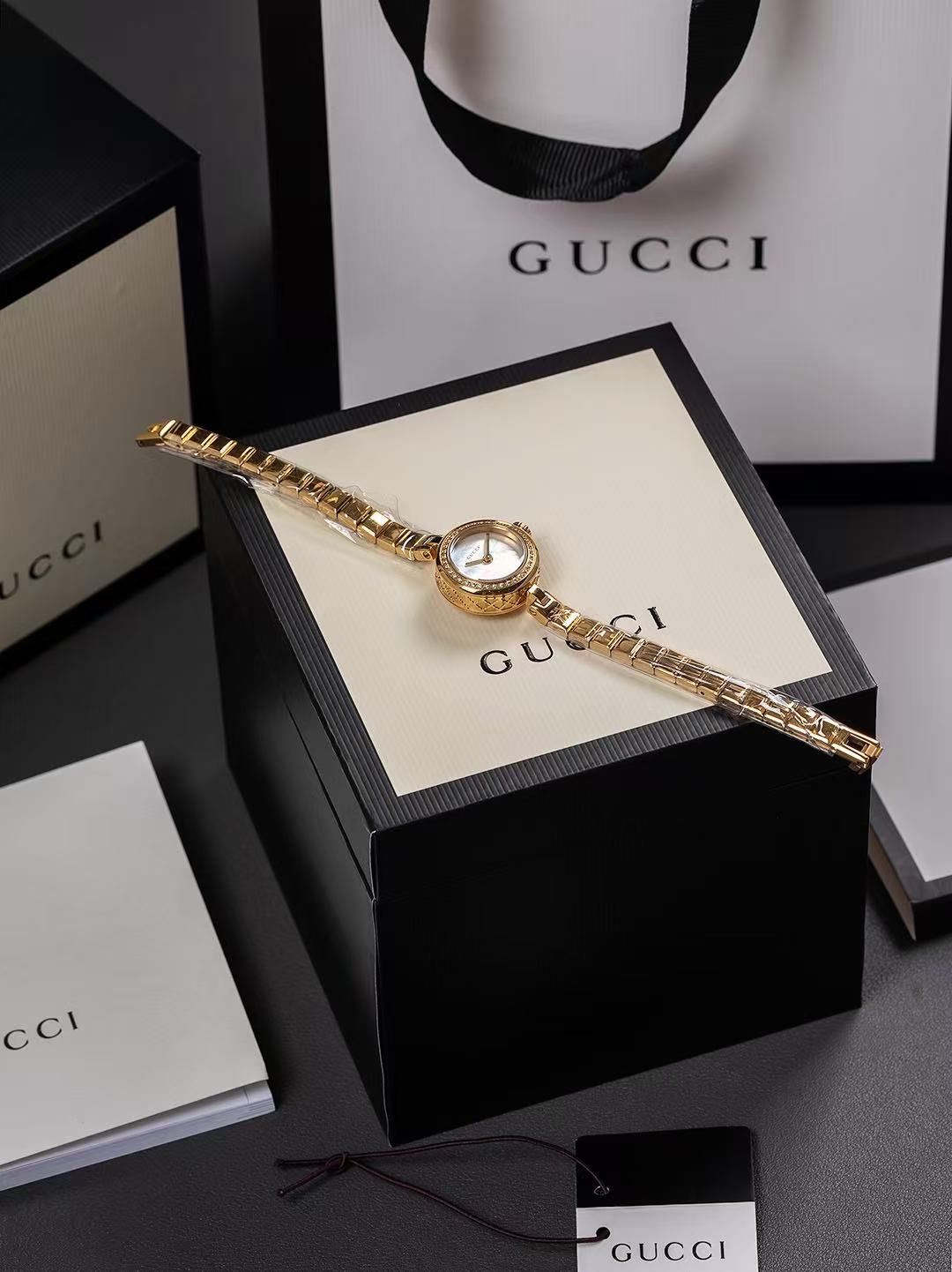 GUCC1 ダイヤモンド ステンレススチール レディース腕時計【50％割引+送料無料】
