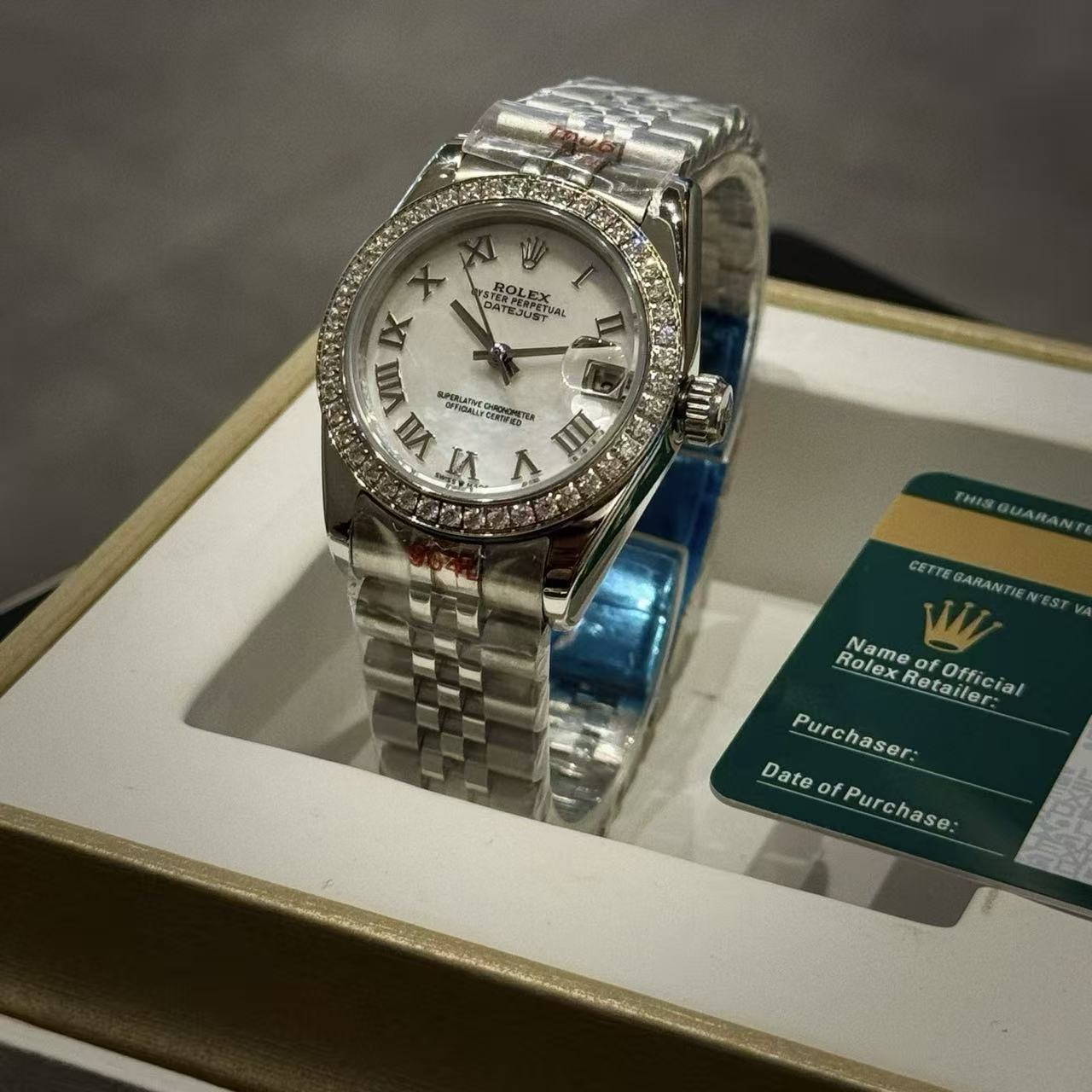 ROLEXスチールバンドのダイヤモンドウォッチ【50％割引+送料無料】