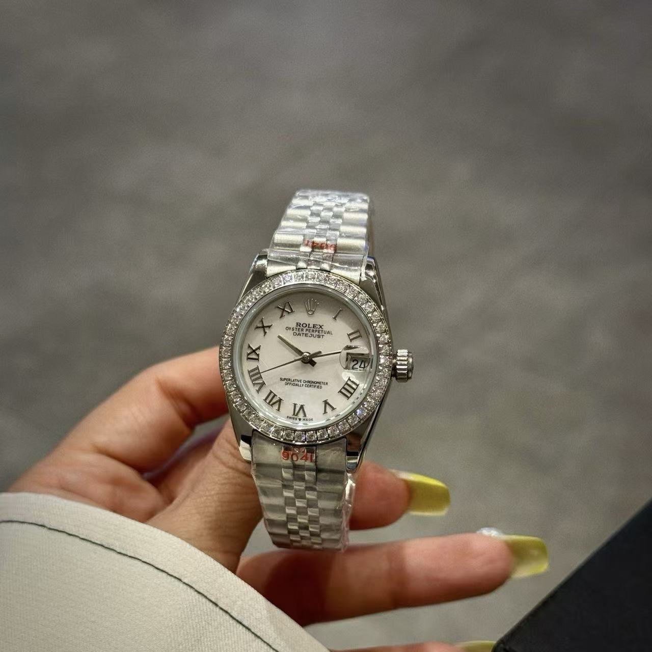 ROLEXスチールバンドのダイヤモンドウォッチ【50％割引+送料無料】
