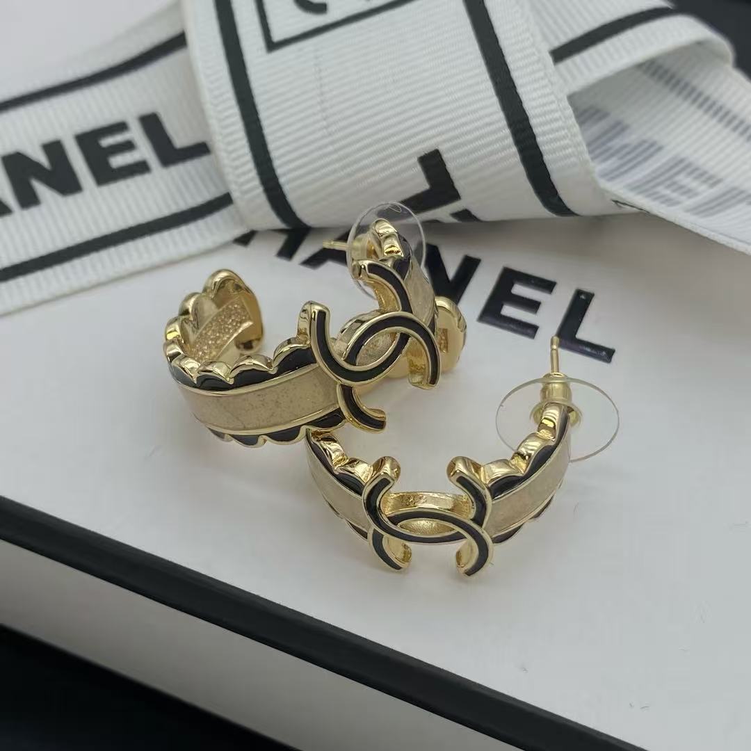 CHANE1ダブルCイヤリング【50％割引+送料無料】