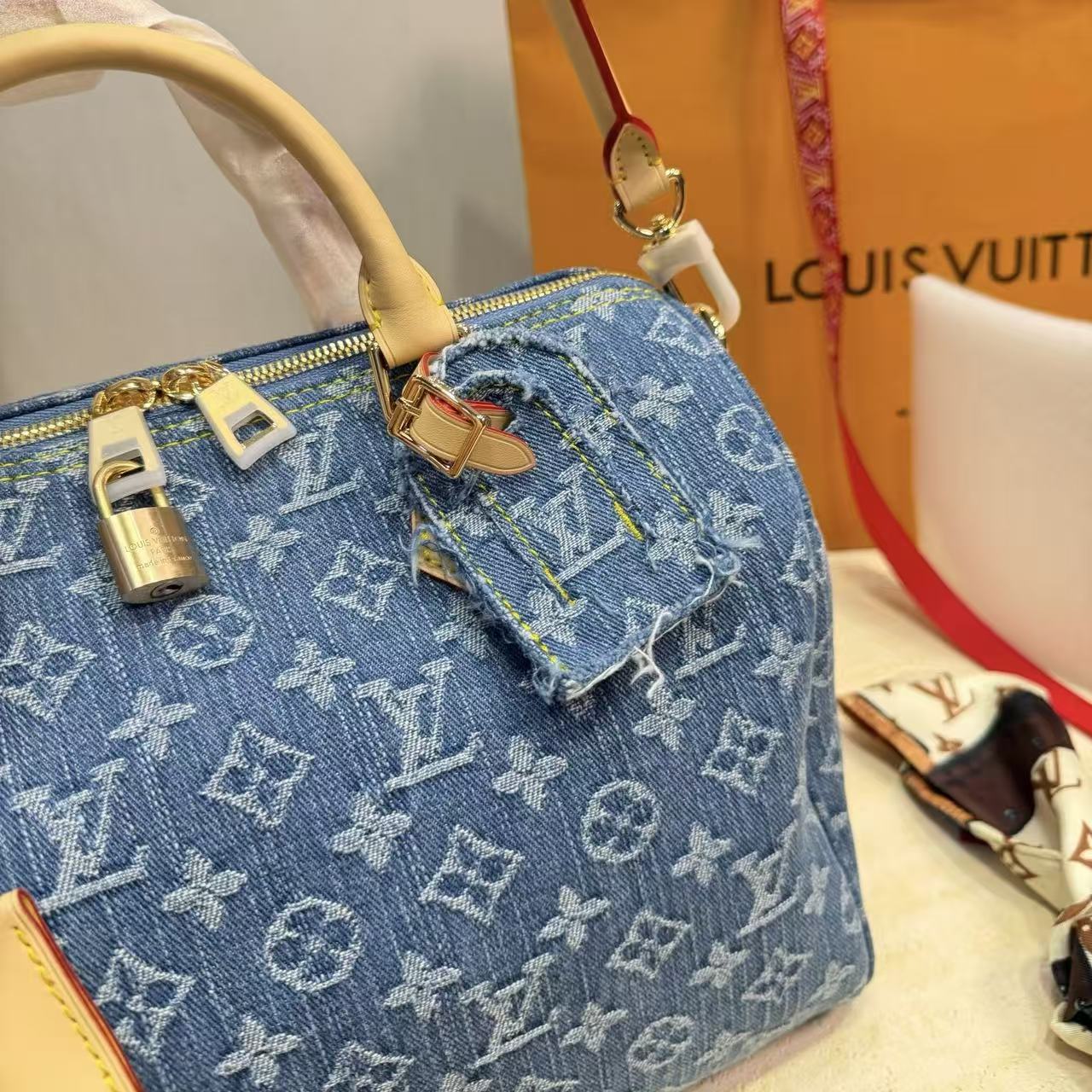 LV Speedyデニムのハンドバッグ【50％割引+送料無料】