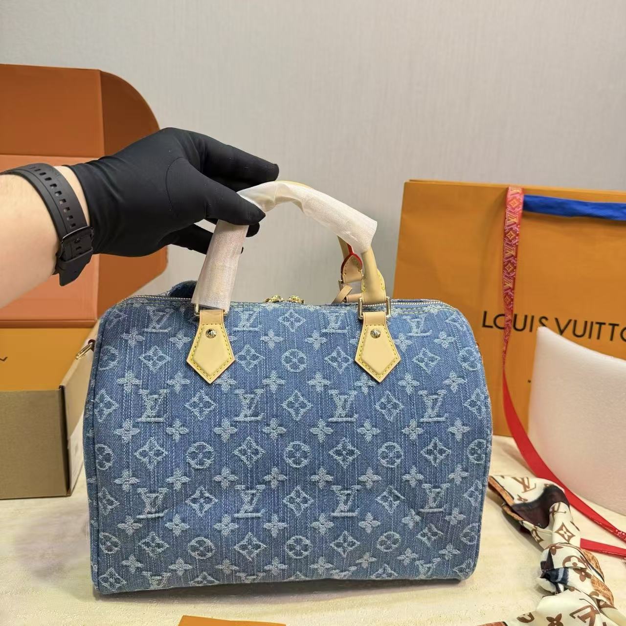 LV Speedyデニムのハンドバッグ【50％割引+送料無料】