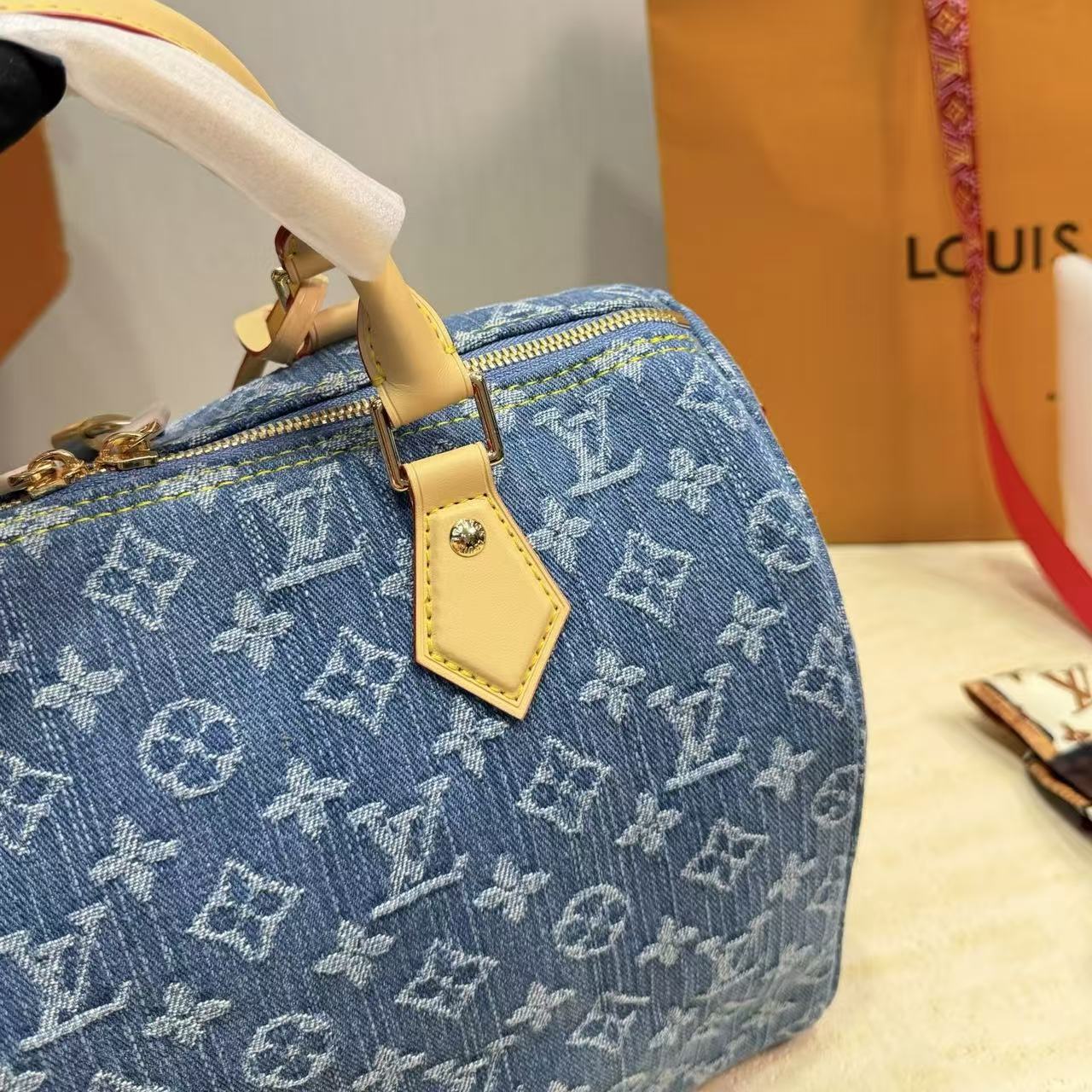 LV Speedyデニムのハンドバッグ【50％割引+送料無料】