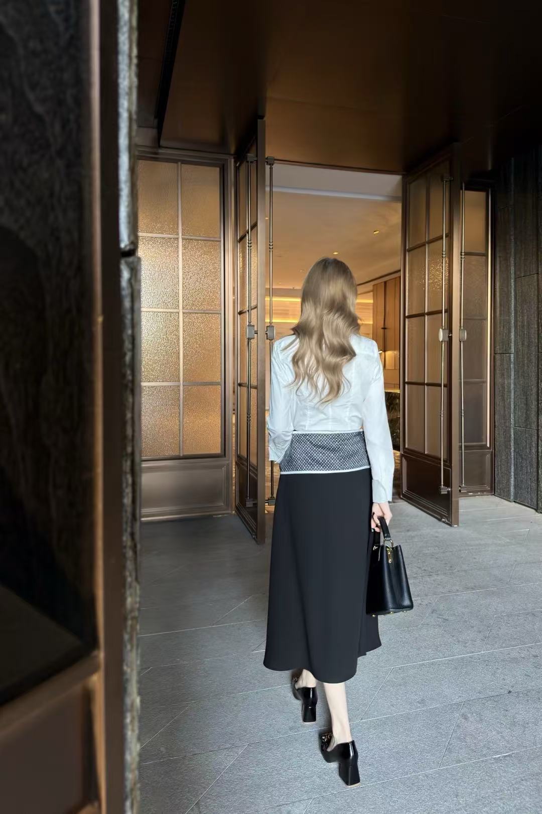 LV レースアップ・フィッシュテールスカート【50％割引+送料無料】