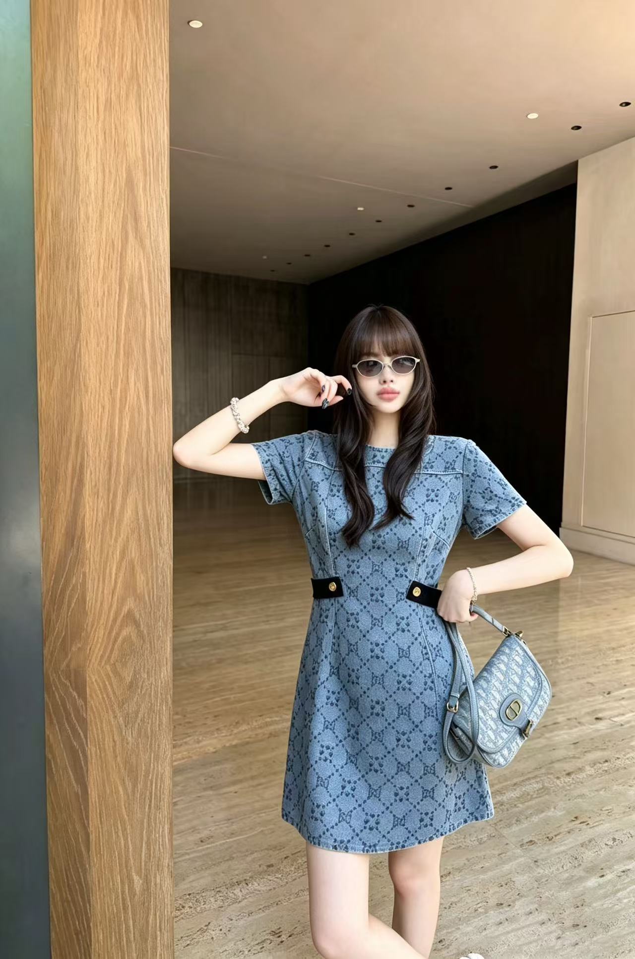 GUCCI ジャカードデニムドレス【50％割引+送料無料】