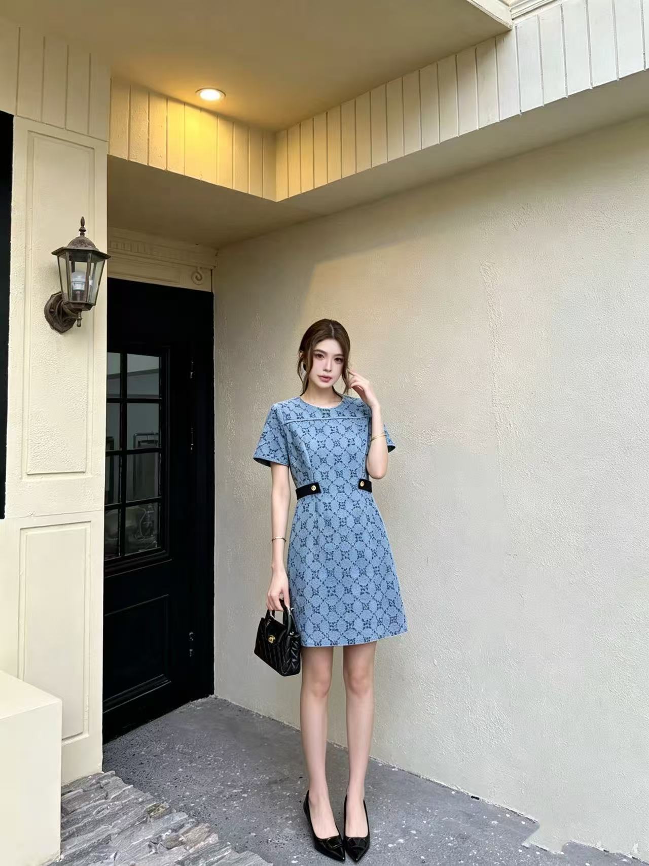 GUCCI ジャカードデニムドレス【50％割引+送料無料】