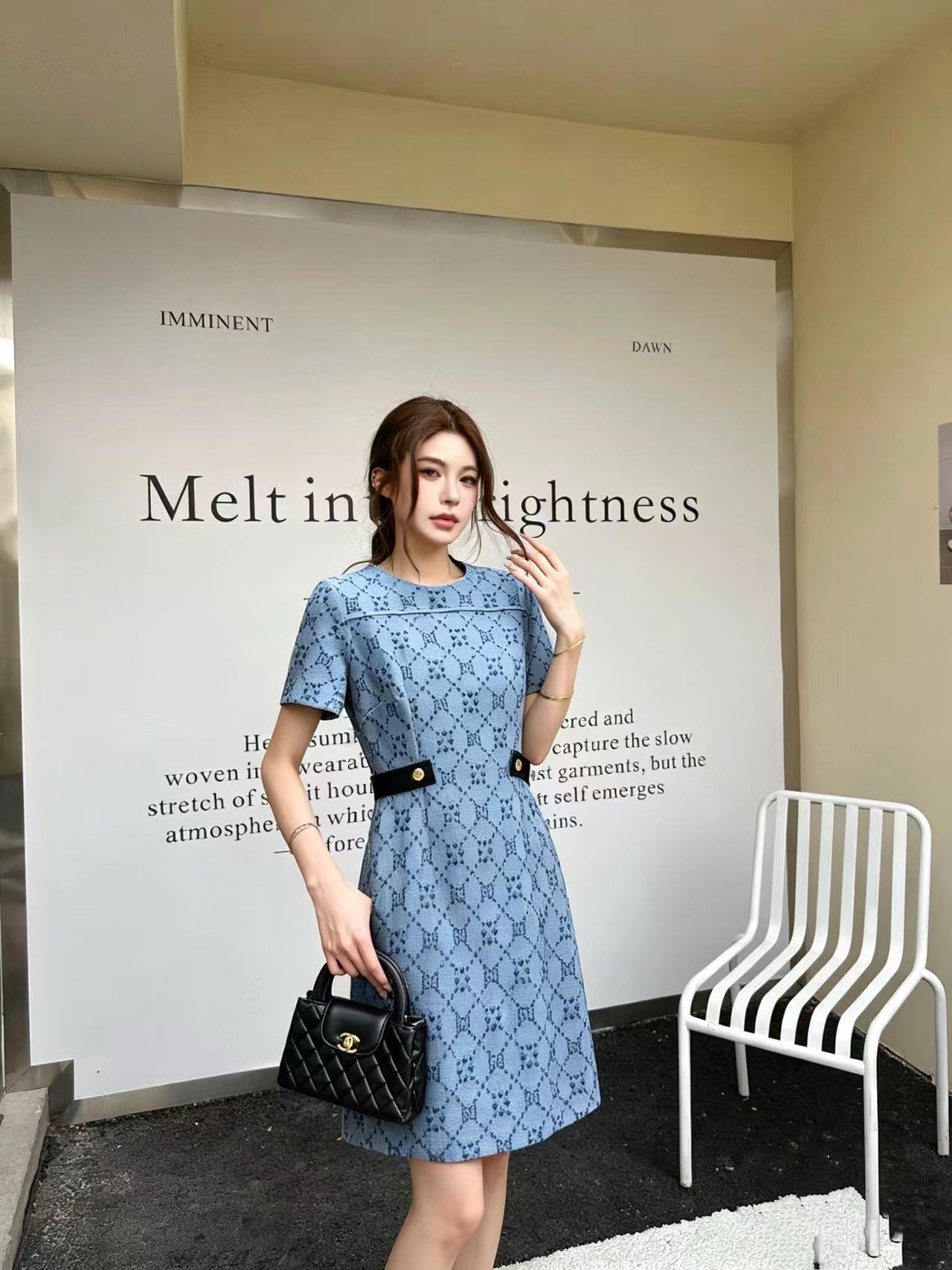 GUCCI ジャカードデニムドレス【50％割引+送料無料】