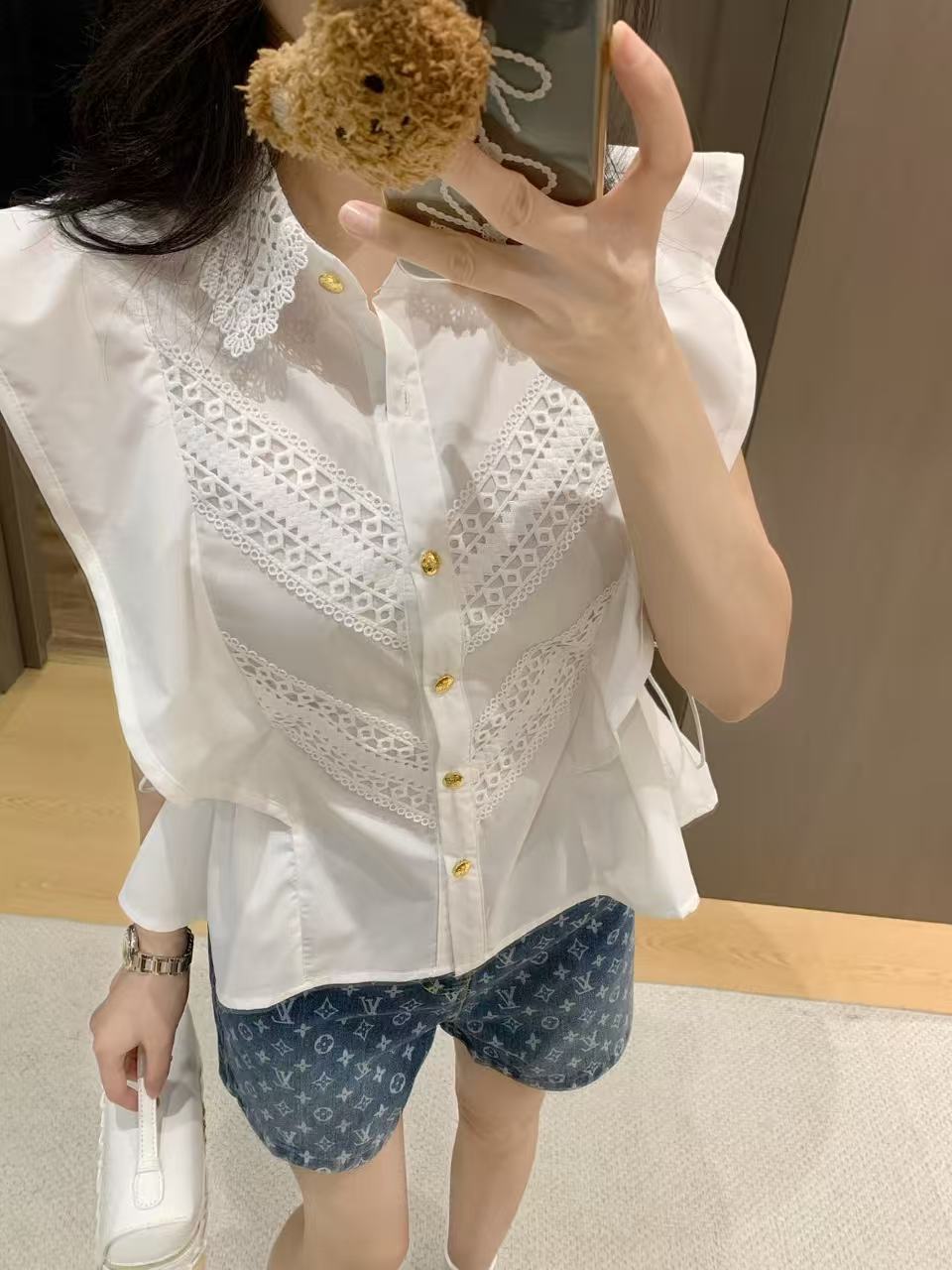 CELINE メタルボタン付きシャツ【50％割引+送料無料】