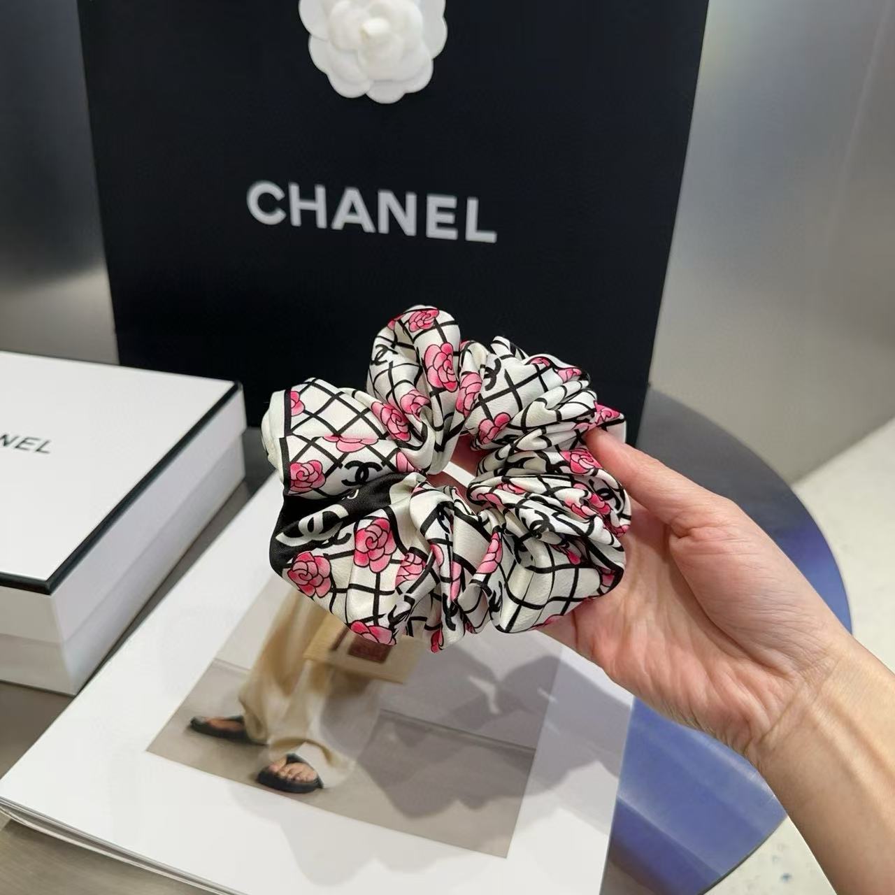 CHANE1 カメリアヘアゴム【50％割引+送料無料】