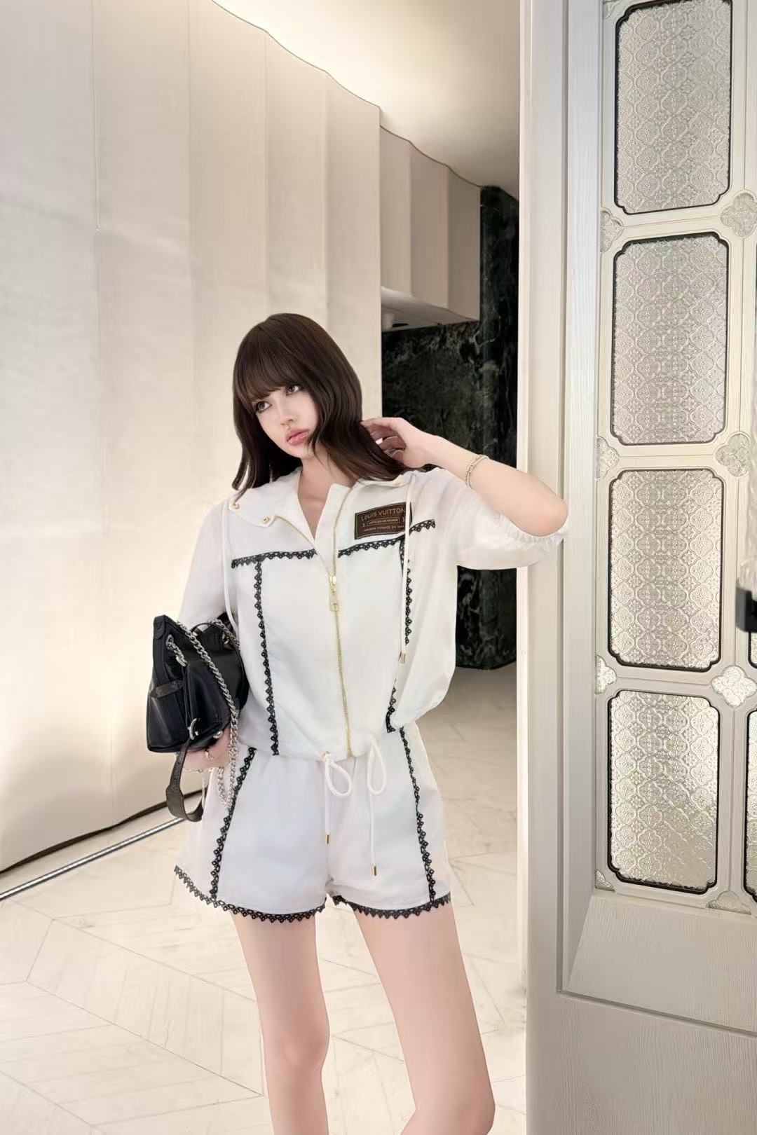 LV 日焼け防止ジャケット＆ショートパンツ セットアップ【50％割引+送料無料】
