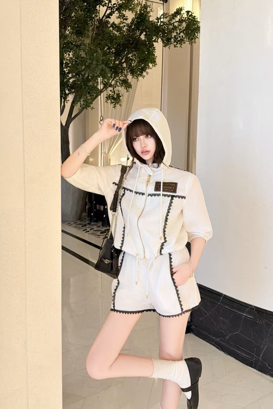 LV 日焼け防止ジャケット＆ショートパンツ セットアップ【50％割引+送料無料】