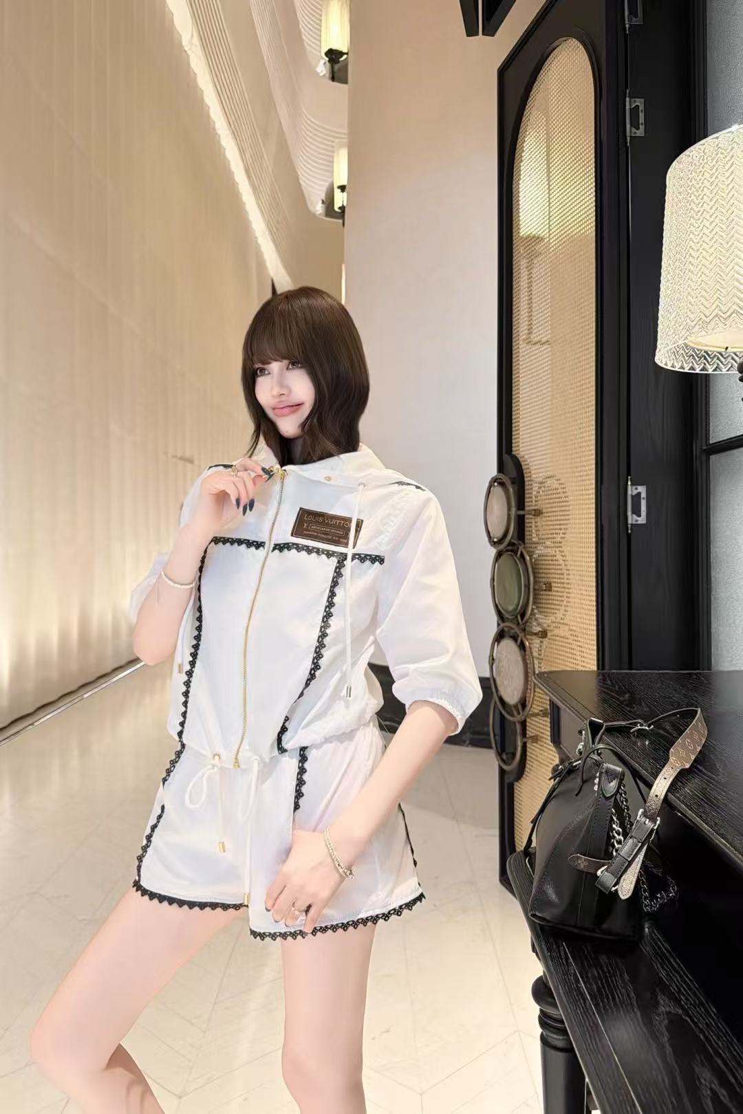 LV 日焼け防止ジャケット＆ショートパンツ セットアップ【50％割引+送料無料】