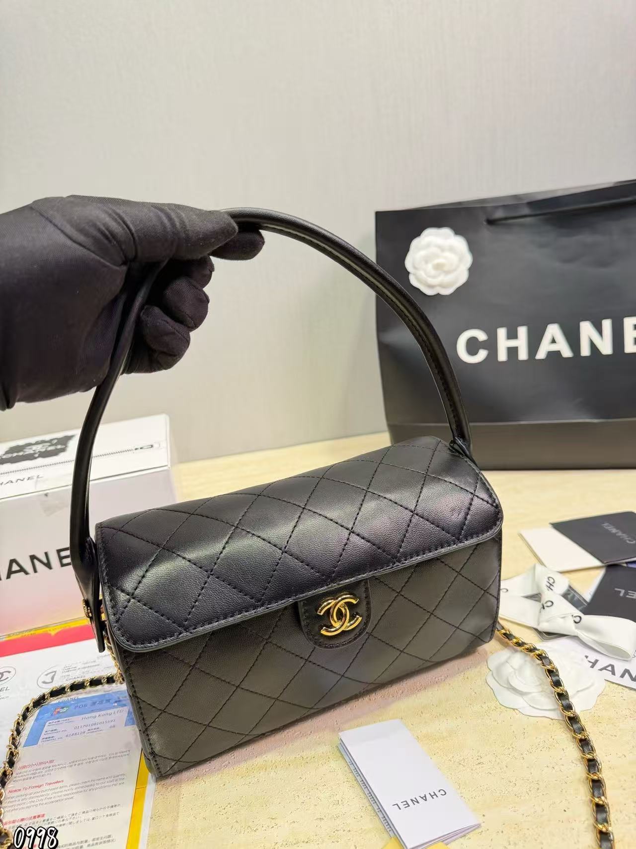 CHANE1 チェーンハンドバッグ【50％割引+送料無料】