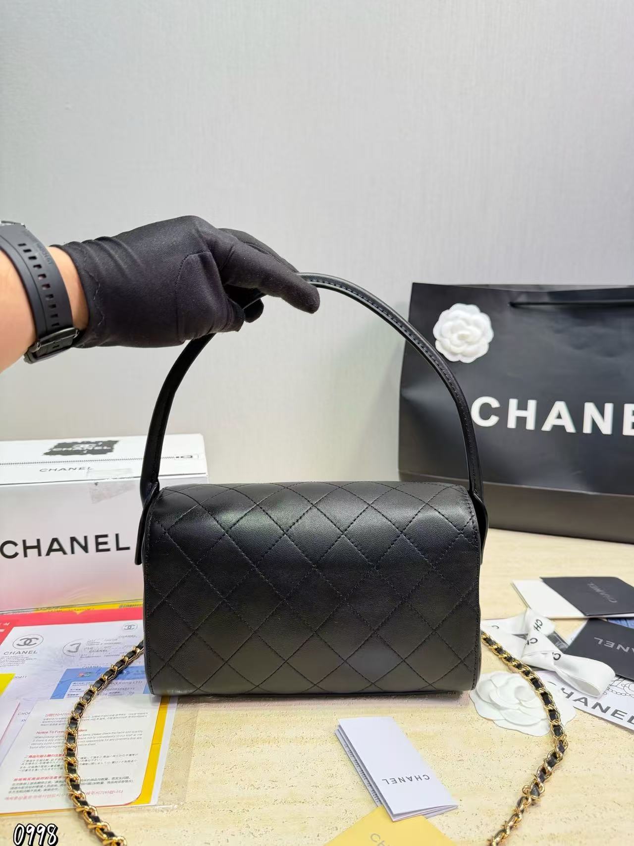CHANE1 チェーンハンドバッグ【50％割引+送料無料】