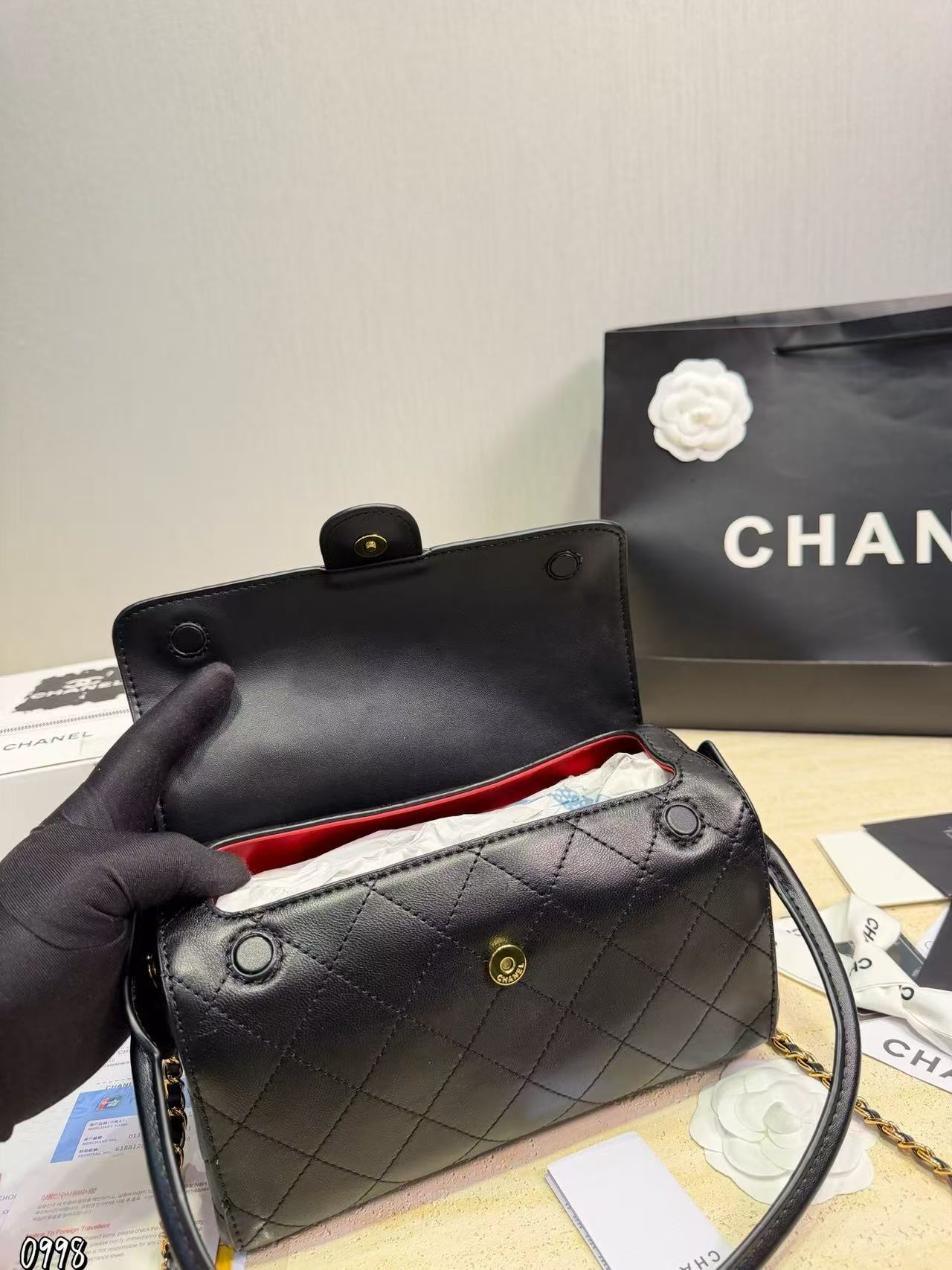 CHANE1 チェーンハンドバッグ【50％割引+送料無料】