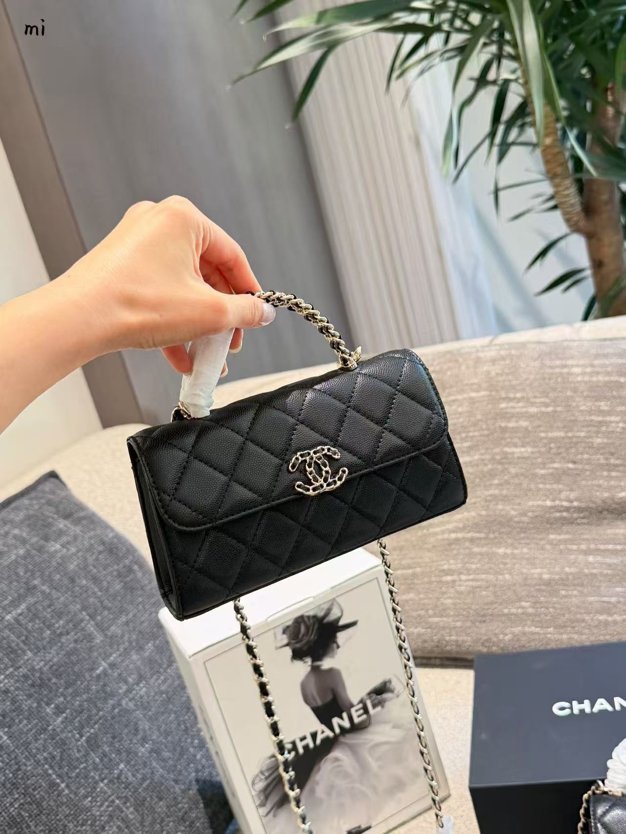CHANE1 kellyチェーンハンドル・ハンドバッグ【50％割引+送料無料】