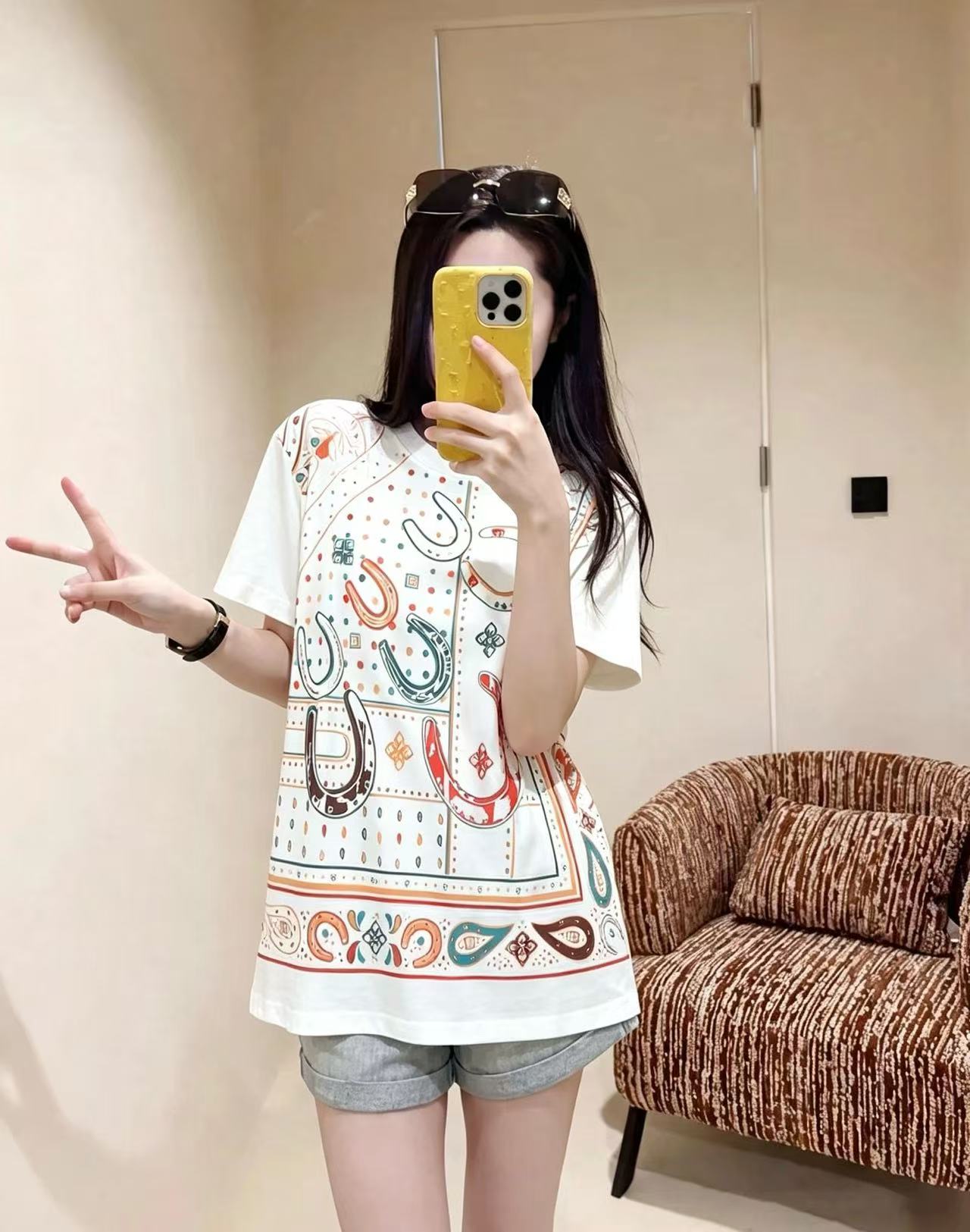 HERME5 プリントTシャツ【50％割引+送料無料】