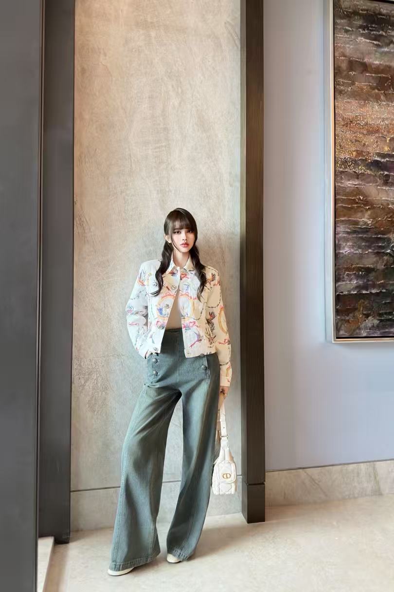 DIOR プリント デニムジャケット【50％割引+送料無料】