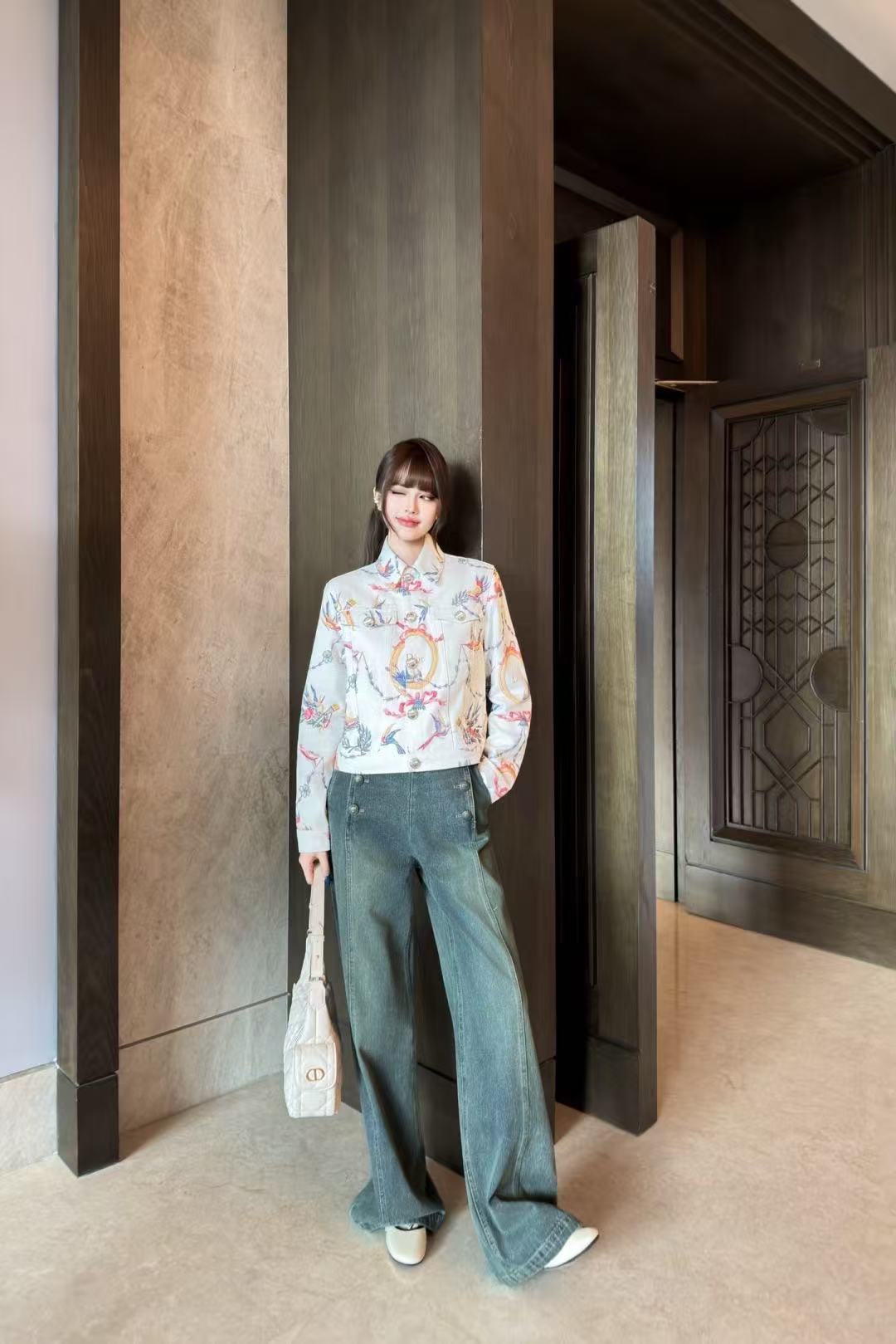 DIOR プリント デニムジャケット【50％割引+送料無料】