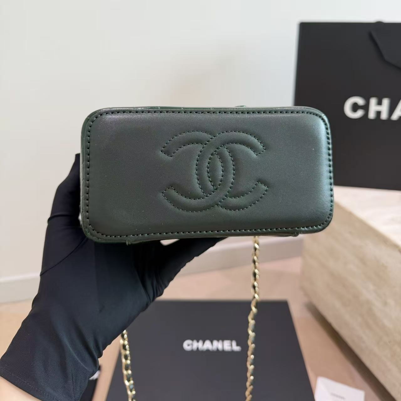 CHANE1 クロコダイル柄チェーンバッグ【50％割引+送料無料】