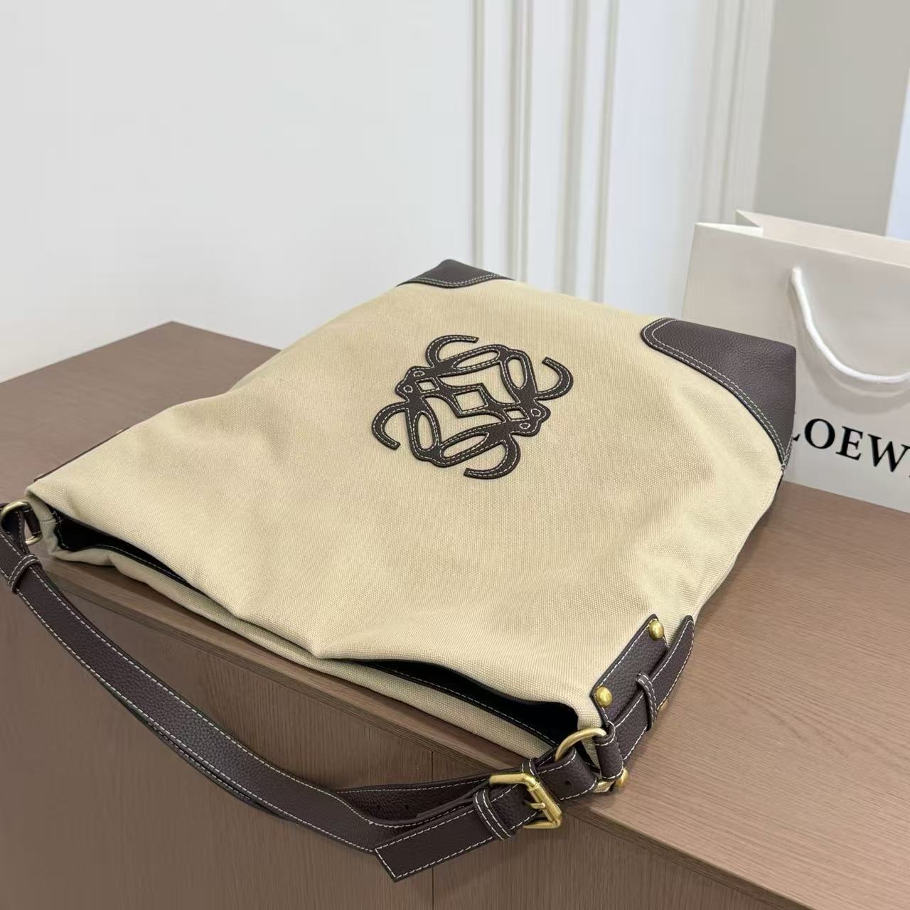 L0WEW キャンバストートバッグ【50％割引+送料無料】
