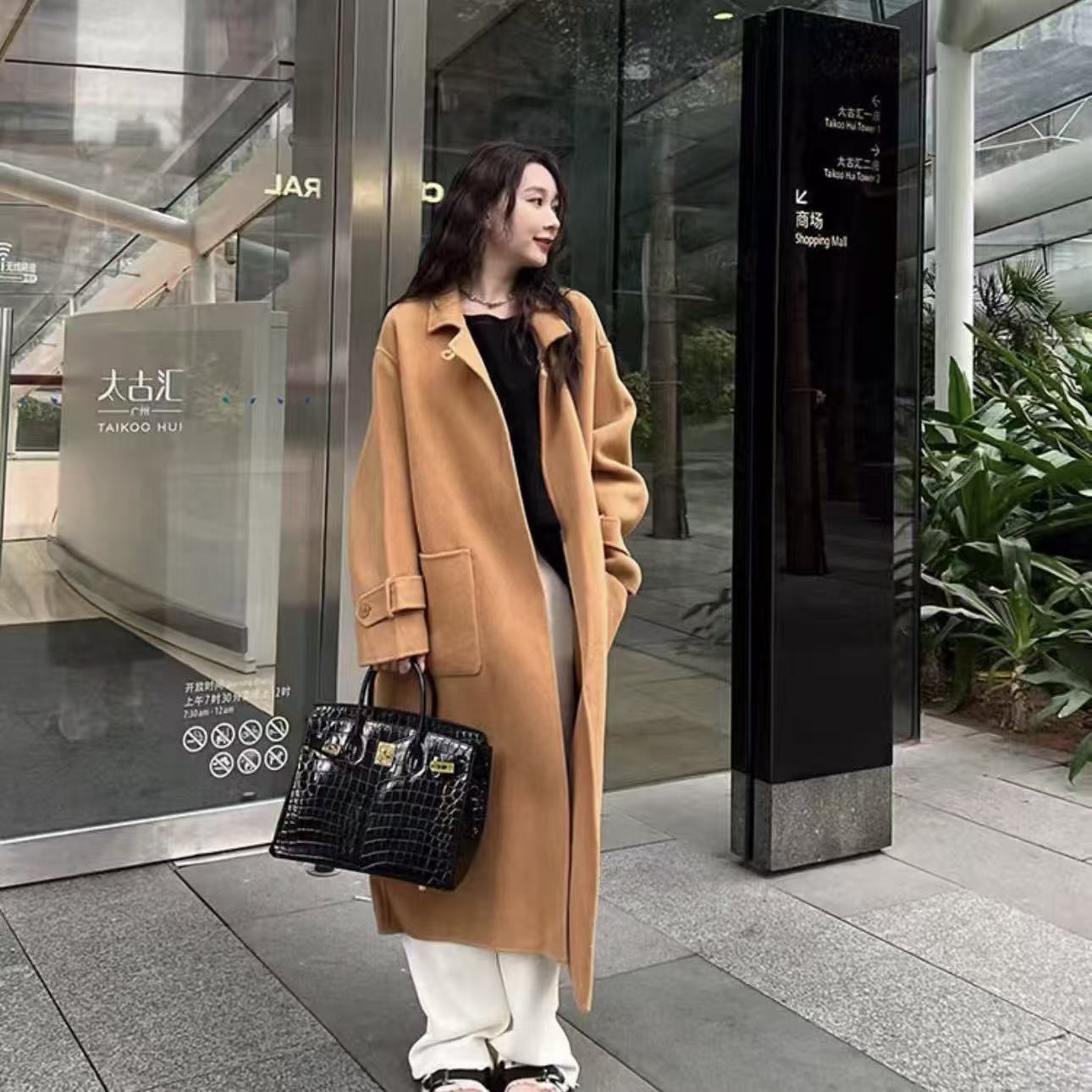 HERME5 birkinクロコダイル型押しハンドバッグ【 50％割引+送料無料】