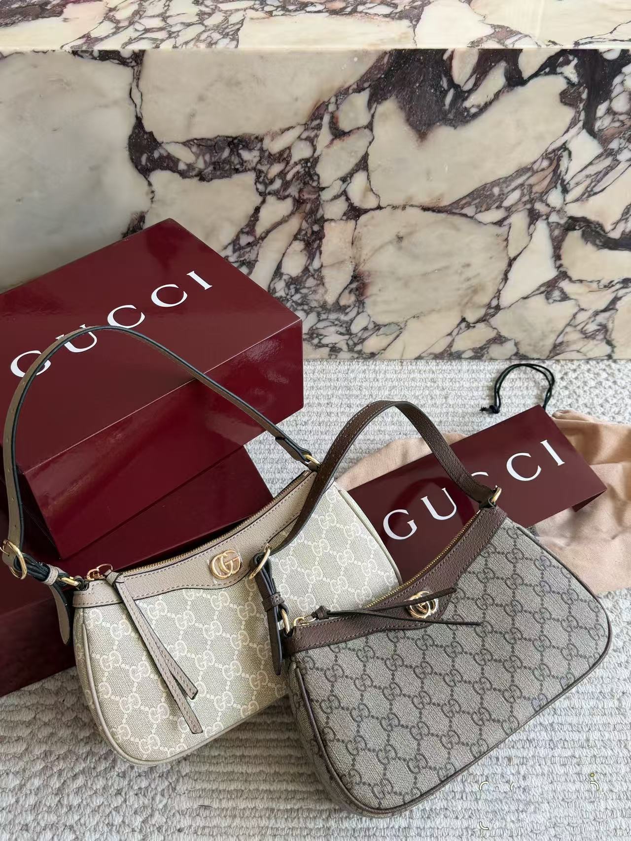 GUCCI ジャカード アンダーアームバッグ【 50％割引+送料無料】