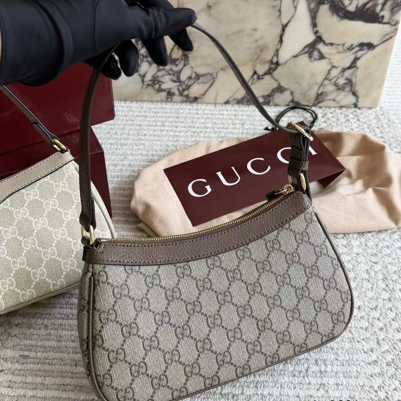 GUCCI ジャカード アンダーアームバッグ【 50％割引+送料無料】