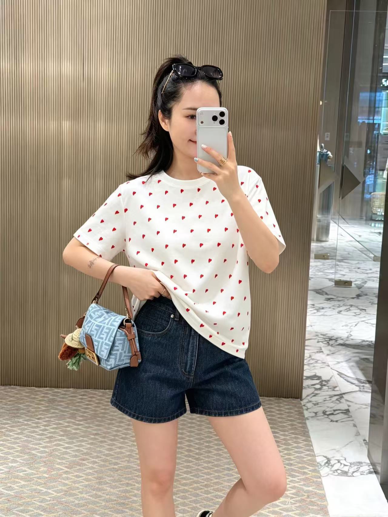 FEND1 レッドハートTシャツ【50％割引+送料無料】