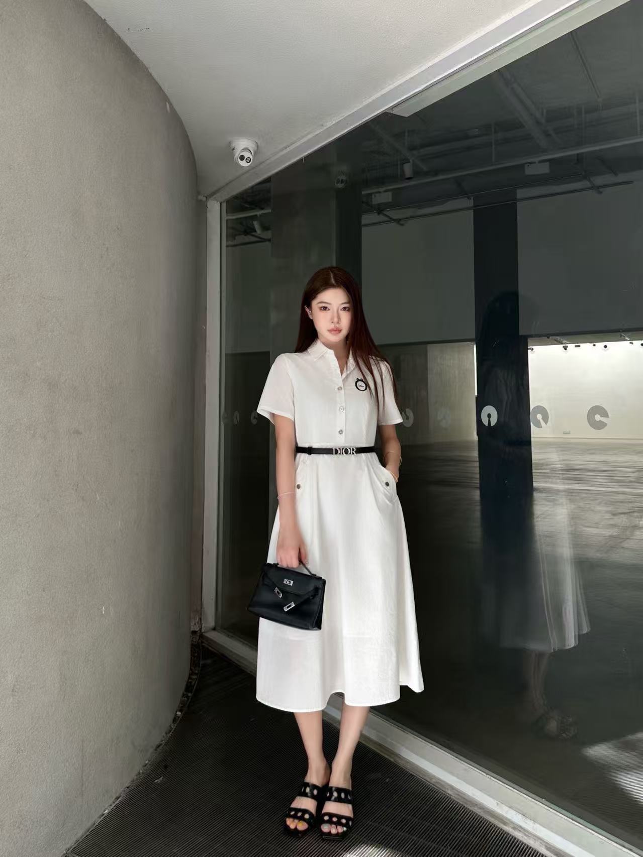 DI0R高品質の刺繍入りレタードレス【50％割引+送料無料】