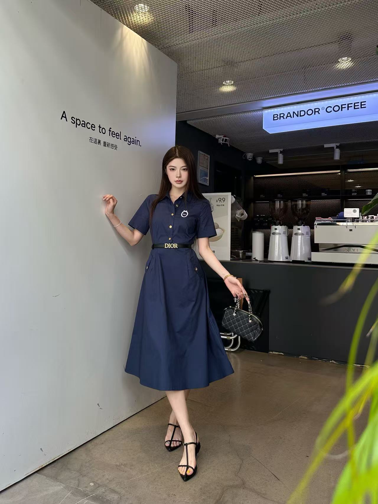 DI0R高品質の刺繍入りレタードレス【50％割引+送料無料】