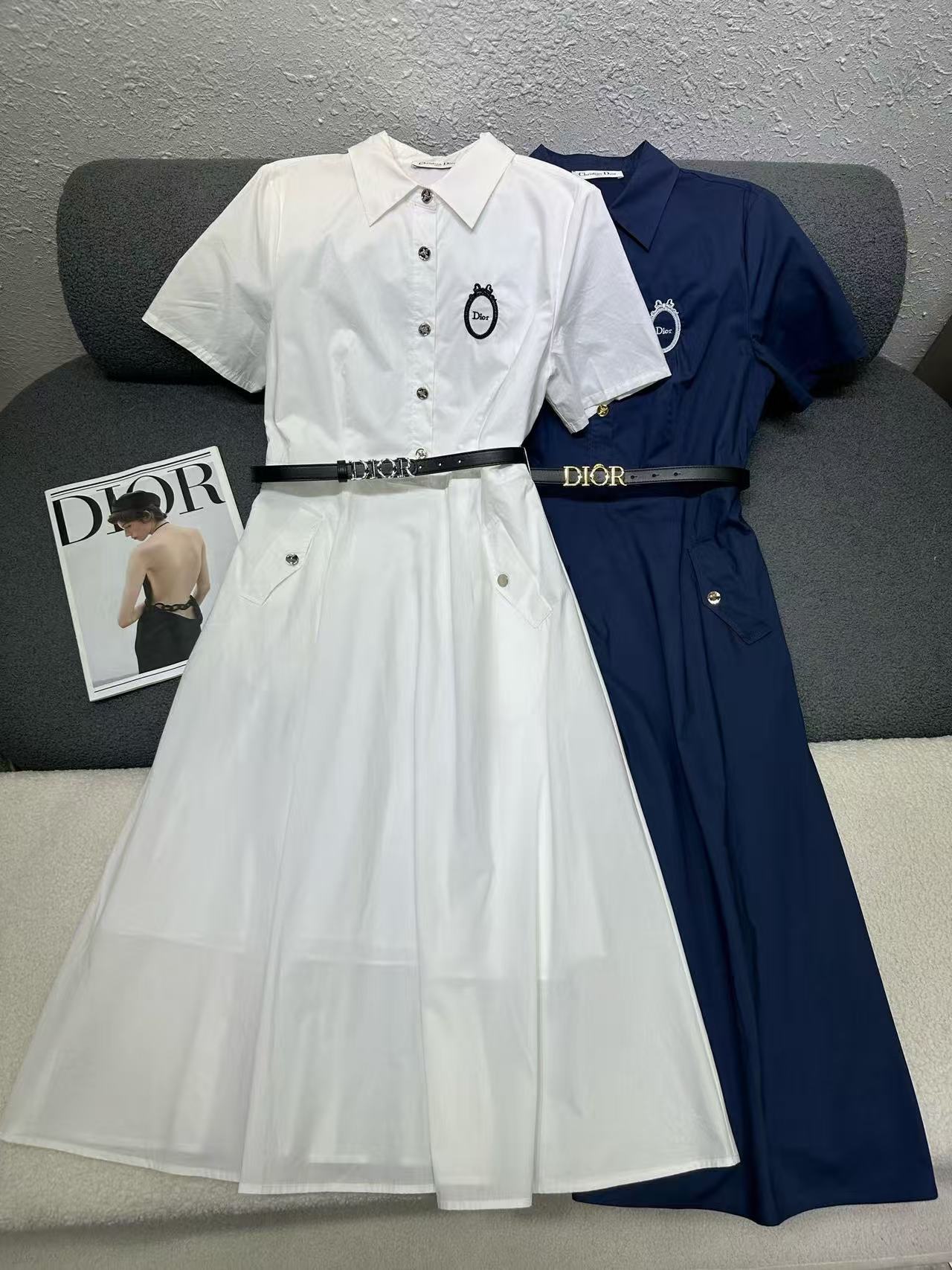 DI0R高品質の刺繍入りレタードレス【50％割引+送料無料】