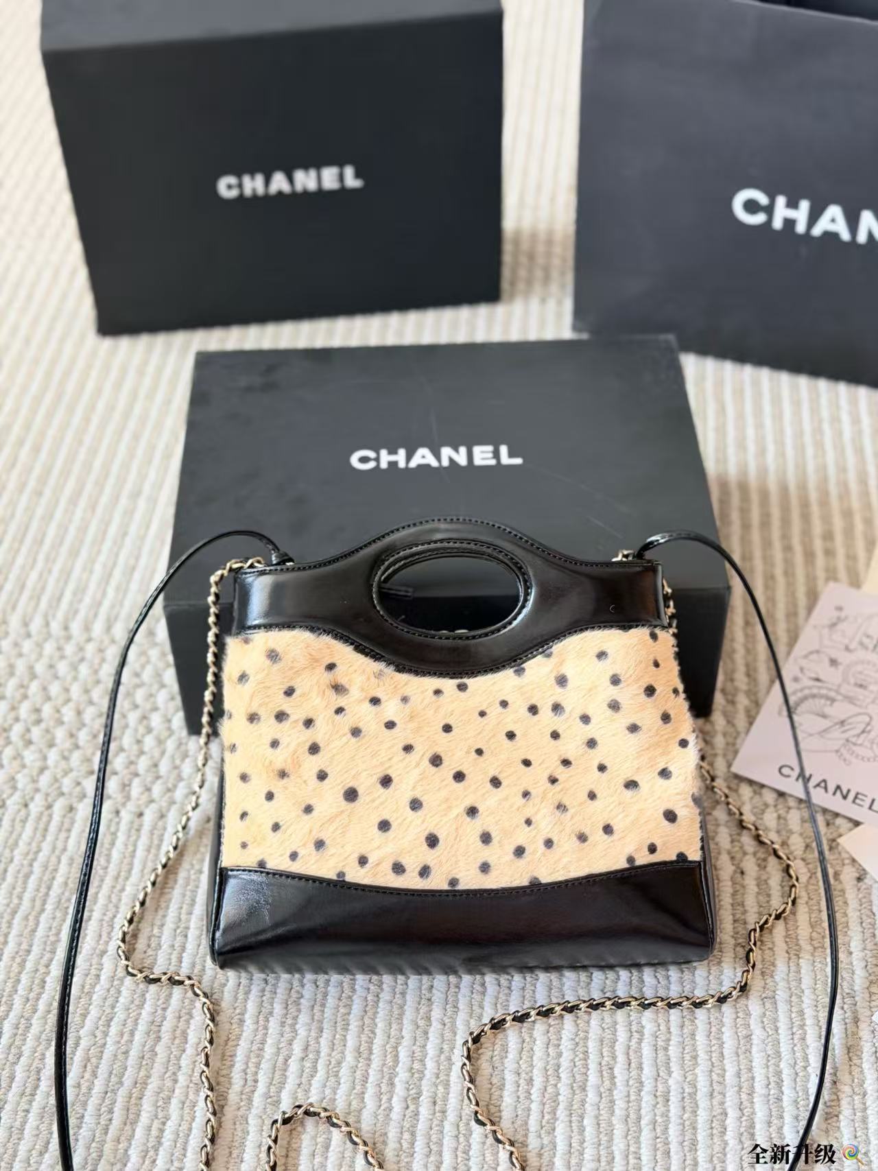 CHANE1 ポルカドットチェーンバッグ【 50％割引+送料無料】