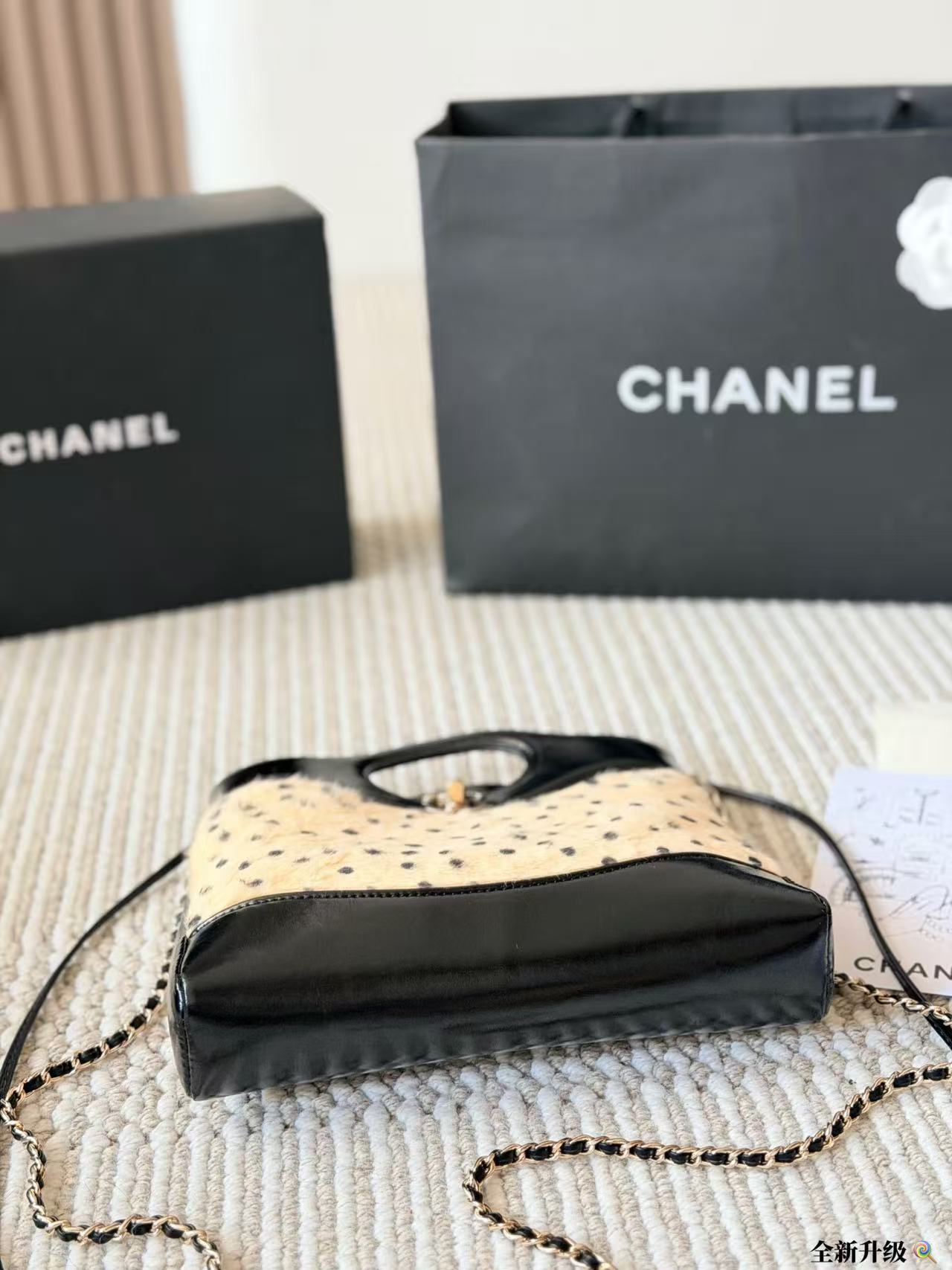 CHANE1 ポルカドットチェーンバッグ【 50％割引+送料無料】