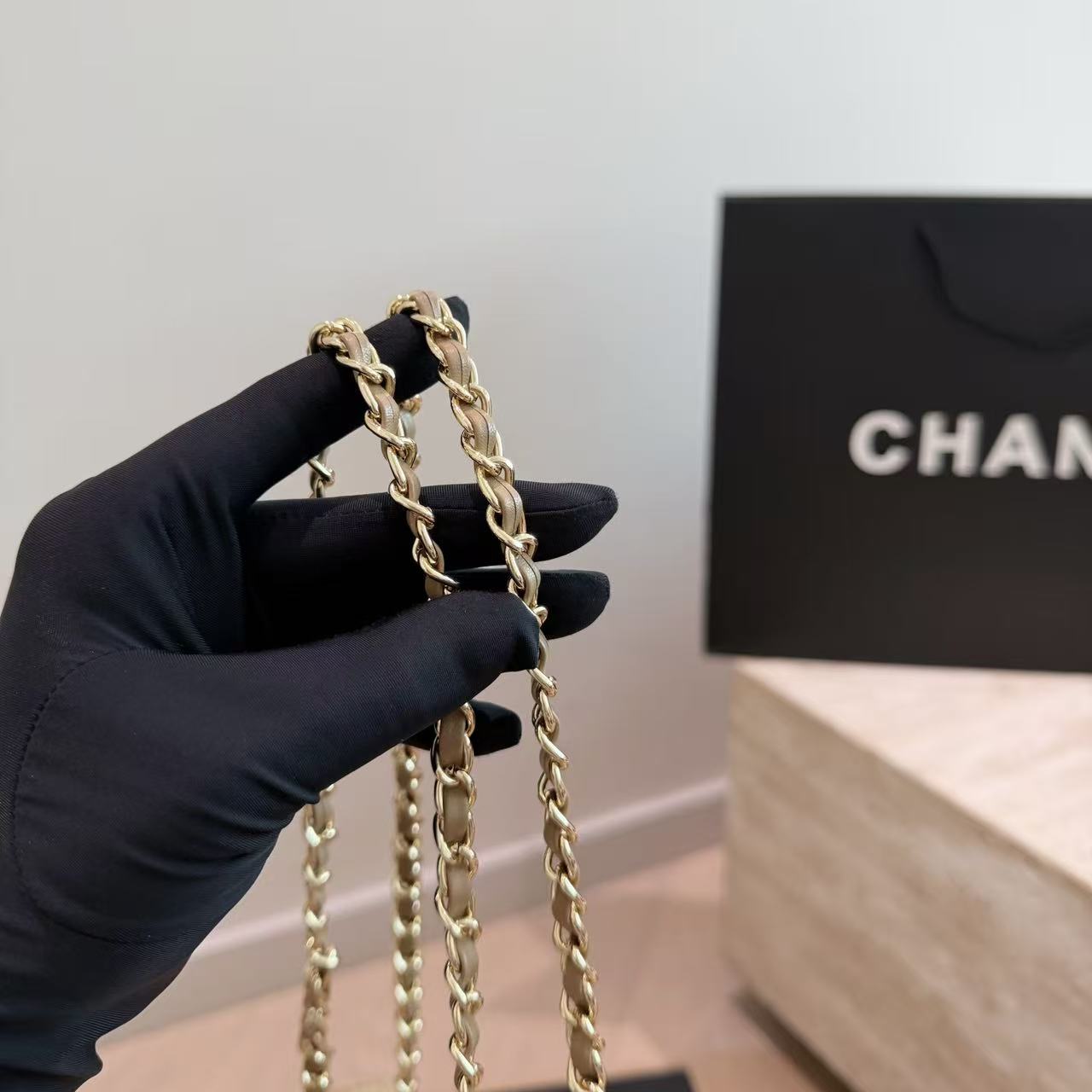 CHANE1 チェーン ディアスキン ショルダーバッグ【50％割引+送料無料】