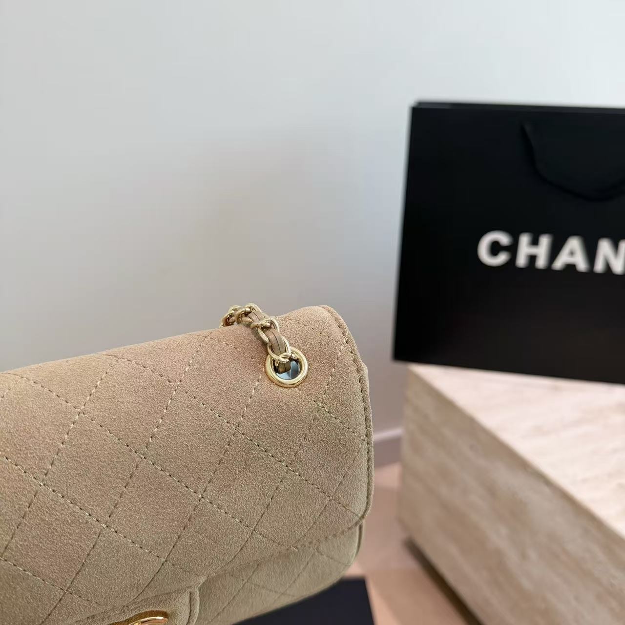 CHANE1 チェーン ディアスキン ショルダーバッグ【50％割引+送料無料】