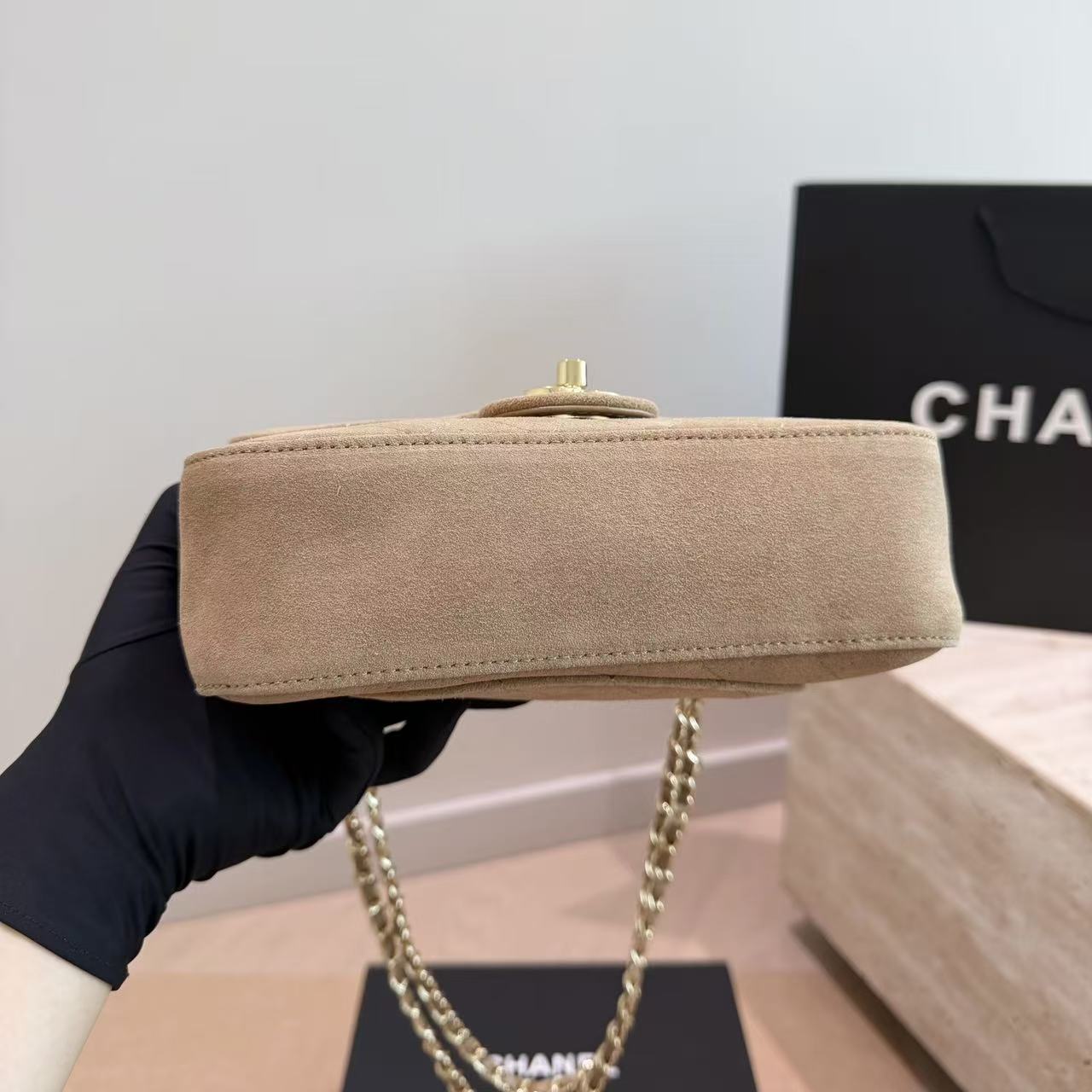CHANE1 チェーン ディアスキン ショルダーバッグ【50％割引+送料無料】