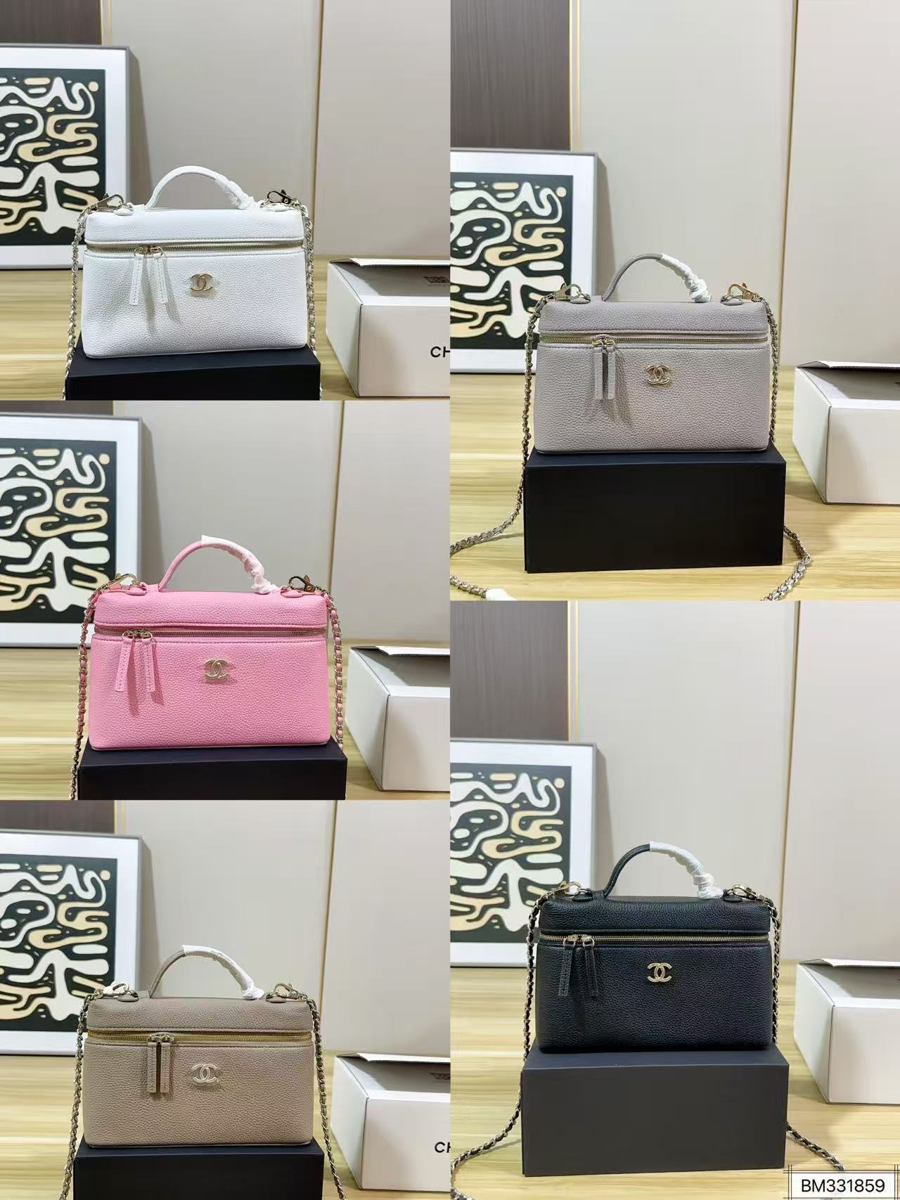 CHANE1 シンプルレザーチェーンバッグ【50％割引+送料無料】